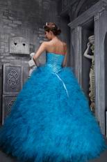 Cheap Price Sweetheart Azure Quinceanera Dress By Designer