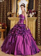 Stylish Corset Back Purple Floor Length Dress Quinceanera