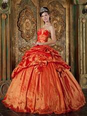 Nice Orange Red Dress To Quinceanera Wear In Maryland