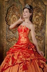 Nice Orange Red Dress To Quinceanera Wear In Maryland