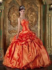 Nice Orange Red Dress To Quinceanera Wear In Maryland