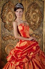 Nice Orange Red Dress To Quinceanera Wear In Maryland