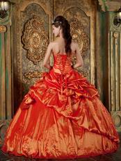 Nice Orange Red Dress To Quinceanera Wear In Maryland