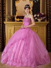 Sweetheart Lilac Quinceanera Dress With Embroidery