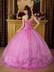 Sweetheart Lilac Quinceanera Dress With Embroidery