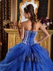 Royal Appliqued Bottom Skirt Quinceanera Dress Ready To Wear