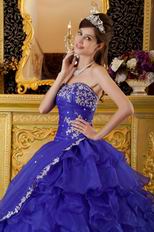 Floor Length Ruffled Skirt La Dress For Quinceanera Party