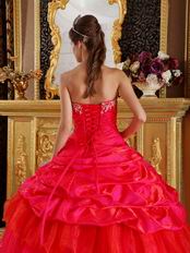 Inexpensive Floor Length Fuchsia Pretty Quinceanera Dress