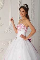 Elegant Quinceanera Dress With Bowknot Emberllish