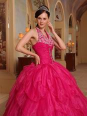 Halter Floor-length Skirt A-line Quinceanera Dress Cheap