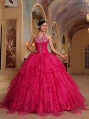 Halter Floor-length Skirt A-line Quinceanera Dress Cheap