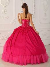 2014 Inexpensive Deep Pink Dress For Quinceanera Party