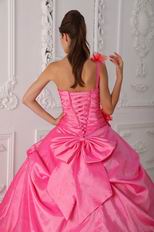 Single One Shoulder Multi Color Handmade Quinceanera Gown