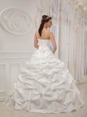 Single One Shoulder Ivory Quinceanera Dress With Aqua Flower