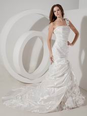 Mermaid One Shoulder Designer Brand New Wedding Gown