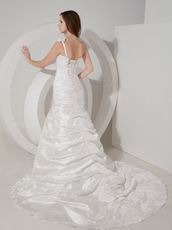 Mermaid One Shoulder Designer Brand New Wedding Gown