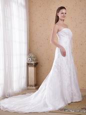 Strapless White Wedding Outfits Bridal Dress For Cheap Price