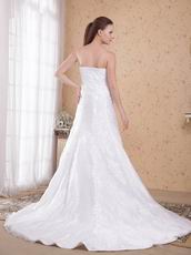 Strapless White Wedding Outfits Bridal Dress For Cheap Price