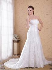 Strapless White Wedding Outfits Bridal Dress For Cheap Price