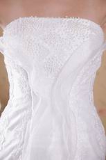 Strapless White Wedding Outfits Bridal Dress For Cheap Price