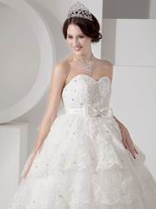 Popular Sweetheart Puffy A-line Layers Wedding Dress Factory