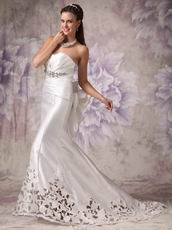 Simple Sweetheart Mermaid Pleated Wedding Bridal Dress