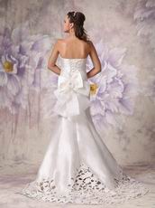 Simple Sweetheart Mermaid Pleated Wedding Bridal Dress