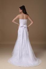 Appliques Decorate Affordable Slim Wedding Dresses Classical