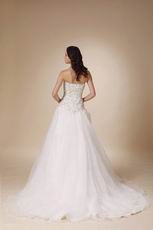 Sweetheart Appliqued Bridal Classical Style Wedding Gown