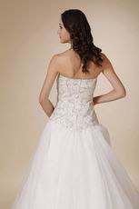 Sweetheart Appliqued Bridal Classical Style Wedding Gown