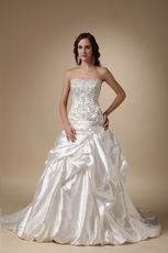 Embroidery Floor Length Western Wedding Dress In South Dakota