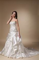 Embroidery Floor Length Western Wedding Dress In South Dakota