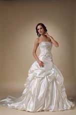 Embroidery Floor Length Western Wedding Dress In South Dakota