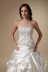 Embroidery Floor Length Western Wedding Dress In South Dakota