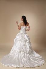 Embroidery Floor Length Western Wedding Dress In South Dakota