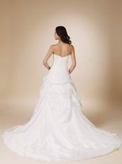 Elegant Style Strapless Taffeta 2014 Simple Bridal Dress Shop