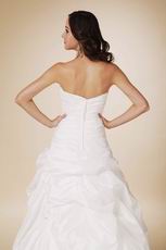 Elegant Style Strapless Taffeta 2014 Simple Bridal Dress Shop