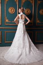 Gorgeous Sweetheart Sheath Lace Ivory Church Bridal Dress