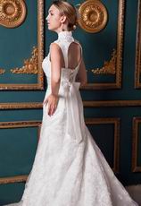 Gorgeous Sweetheart Sheath Lace Ivory Church Bridal Dress