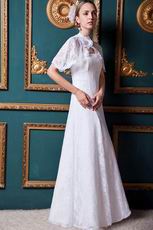 Beautiful Empire Lace Shawl Jacket Destination Wedding Dress