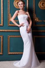 Exquisite Mermaid Skirt Petite Ivory Bridal Dress With Lace Belt