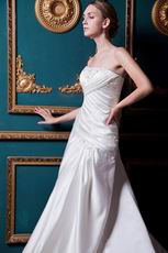 Terse Chapel Cream Garden Wedding Dress For Cheap