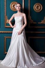 Terse Chapel Cream Garden Wedding Dress For Cheap