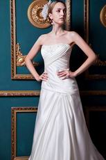 Terse Chapel Cream Garden Wedding Dress For Cheap