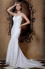 Sexy Straps Mermaid White Lace Wedding Dresses China