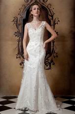 Affordable Princess Discount Lace Wedding Dress Button Back