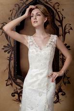 Affordable Princess Discount Lace Wedding Dress Button Back