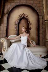 Spaghetti Straps Princess Ivoty Taffeta Custom Wedding Dress