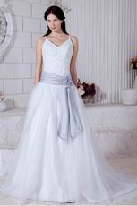 Western Spaghetti Straps Puffy A Wedding Dresses For Sale