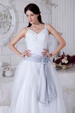 Western Spaghetti Straps Puffy A Wedding Dresses For Sale